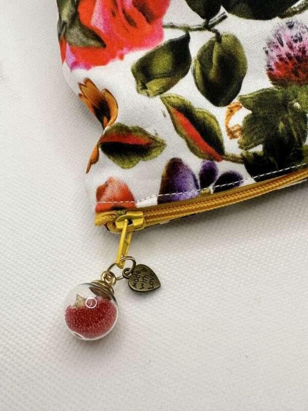 Pochette con cerniera e boule in vetro - immagine 3