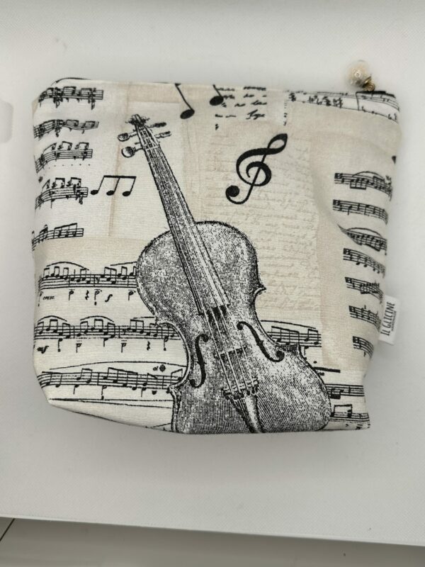 Pochette con cerniera e boule in vetro - immagine 3