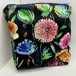 Pochette con cerniera e boule in vetro