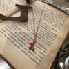 Collana girocollo corallino resina - immagine 2