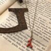 Collana girocollo corallino resina - immagine 3