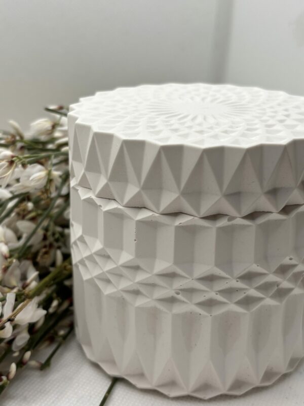 Candela in giara di CERAMICA artigianale   " Pancake ai Mirtilli " - immagine 2