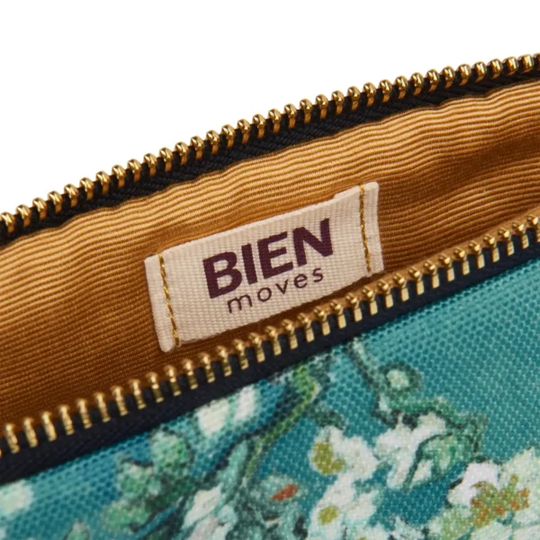 Astuccio con stampa fiori in azzurro - immagine 3