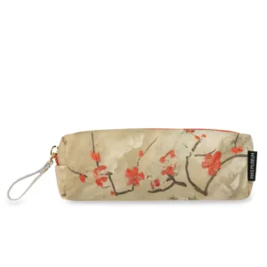 Pochette  in seta con fiori japan style