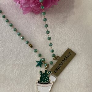 Collana  rosario "Cagacactus"