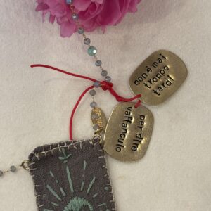 Collana  rosario "Non è mai troppo tardi per dire vaffanculo!"