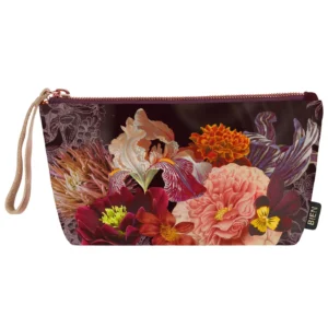 Pochette  in velluto con fiori