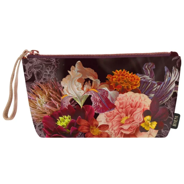 Pochette  in velluto con fiori