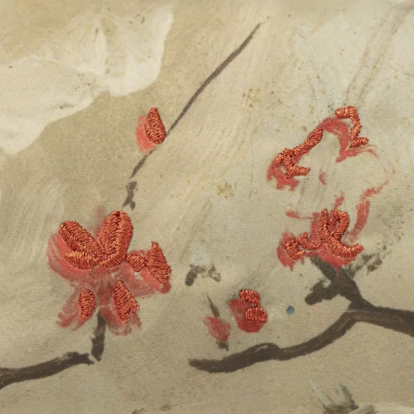 Pochette  in seta con fiori japan style - immagine 2